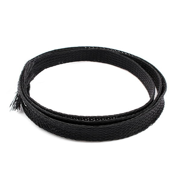 Black PET Cable Retardant Nylon Braided Sleeving