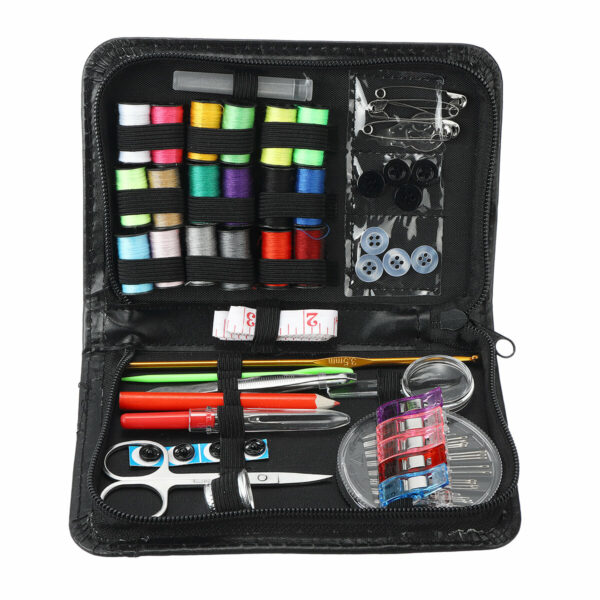 200Pcs Portable Sewing Kit Set Thread Scissor Tape Pins Thimble Needle Travel
