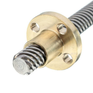 3D Printer T8 1/2/4/8/12/14mm 200mm Lead Screw 8mm Thread With Copper Nut For Stepper Motor