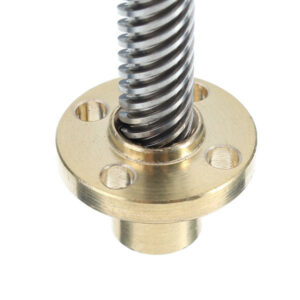 3D Printer T8 1/2/4/8/12/14mm 600mm Lead Screw 8mm Thread With Copper Nut For Stepper Motor