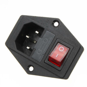 3PCS 220V/110V 5A Power Outlet Socket With Switch And 6A Fuse For 3D Printer