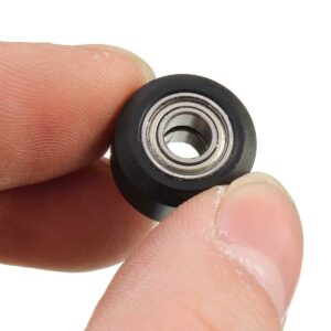 3PCS 3D Printer Flat Type 15mm Outer Diameter Height Plastic Pulley Concave Idler Gear
