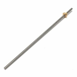 3Pcs 8mm 400mm Lead 2mm Stainless Steel Lead Screw + T8 Nut For CNC 3D Printer