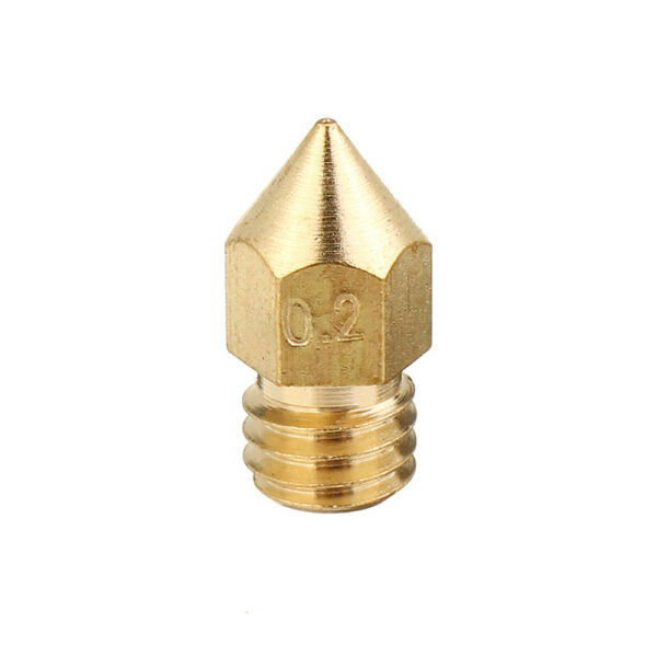 5PCS 3mm/0.2mm Copper MK8 Thread Extruder Nozzle For 3D Printer
