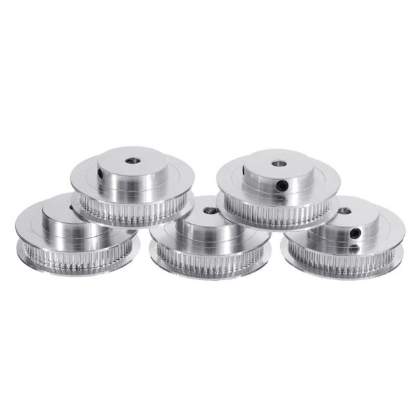 5Pcs 60Teeth 5mm Inner Hole GT2-60T Synchronous Timing Pulley + Wrench  For RepRap Prusa 3D Printer