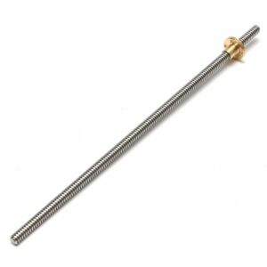 8Pcs 8mm 300mm Lead 2mm Stainless Steel Lead Screw + T8 Nut For CNC 3D Printer