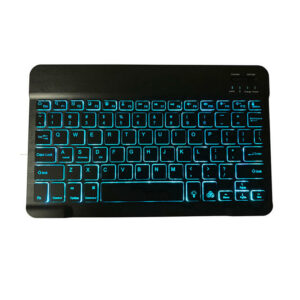 AVATTO MT07 10.1 inch 78 Keys bluetooth 3.0 7 Color LED Backlit Wireless Keyboard for Android Mac Windows iOS Tablet Phone