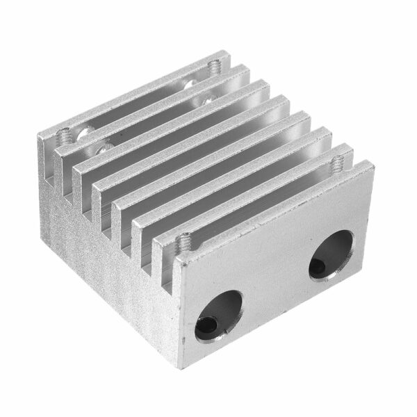 All Metal Dual-head Two-color Mixing Nozzle Cooling Block Heatsink for Extruded Aluminum Block