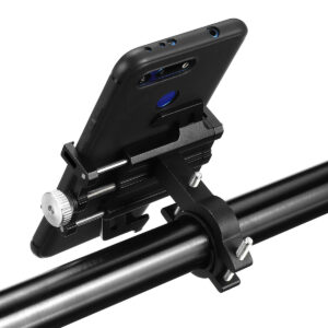 Aluminum Alloy Bicycle Motorcycle Handlebar Phone Holder 360º Rotation For 4.7-6.0 inch Smart Phone