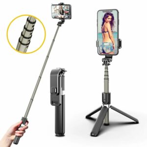 L03S bluetooth Selfie Stick Monopod Mini Tripod with LED Fill Light and Shutter Remote for iPhone 12 Pro Max for Samsung Galaxy Note S20 ultra Huawei Mate40