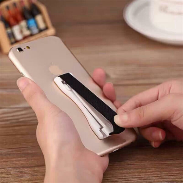 Universal Elastic Band Finger Grip Sticky Phone Holder Stand Bracket for Smart Phone Tablet