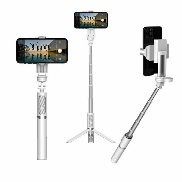 Capture Q Single Axis Handheld Gimbal Smartphone Stabilizer Extendable Selfie Stick with Tripod for Cellphone Vlog Video Live Streaming