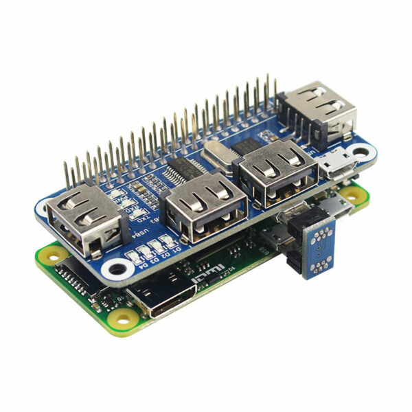 Catda 4 Ports USB HUB for Extension Board USB to UART for Serial Debugging for Raspberry Pi 4 /3B /Zero W
