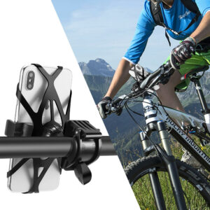 Floveme Bike Bicycle Handlebar Clamp Phone Holder 360º Rotation For 4.0-6.8 Inch Smart Phone