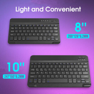 KAKU 8/ 10 inch 180mAh Wireless bluetooth Keyboard for iPad / Mobile Phone / Tablet PC iOS Android System