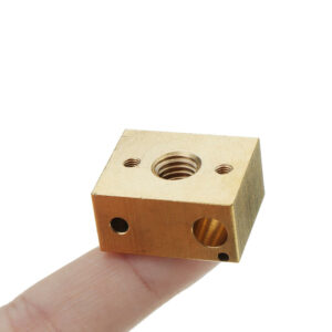 M8*1.25 Thread Brass Heating Block For 3D Printer