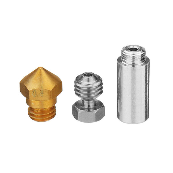 MK10 All Metal Hotend Conversion Kit with 0.4mm Brass Nozzle for 3D Printer 1.75mm Filament