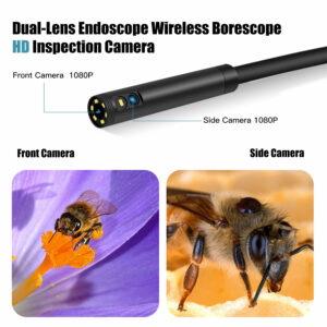 NK-WS3 8mm 6 LED Double Lens Waterproof WIFI Borescope HD Inspection Camera for IOS Android Phones Hard Wire