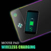 Qi 15W/10W/7.5W/5W Mobile Phone Wireless Charging RGB Gaming Mouse Pad
