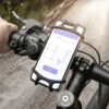RAXFLY Elastic Adjustable Buckle Bicycle Bike Handlebar Mount Phone Holder for Mobile Phone