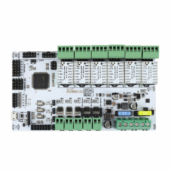 RUMBA32 32-bit 3D Printer Mainboard Compatible Marlin 2.0 + 6Pcs TMC2100 Super Silent Driver Kit