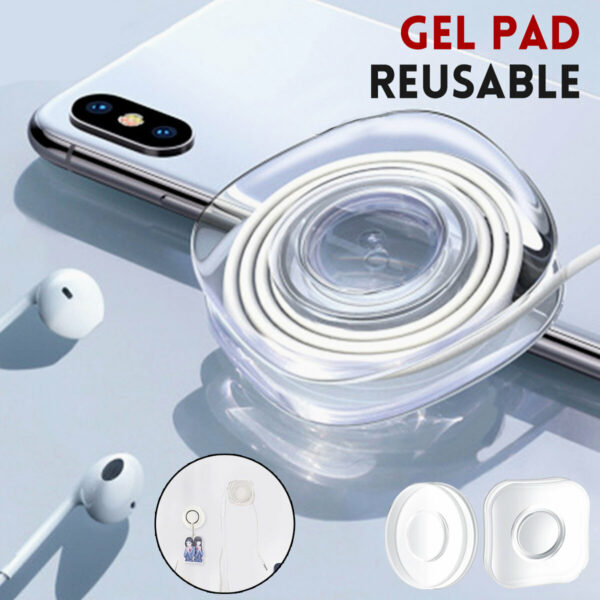 Reusable Gel Pad Magic Sticker Washable Traceless Casual Paste Pad Phone Holder