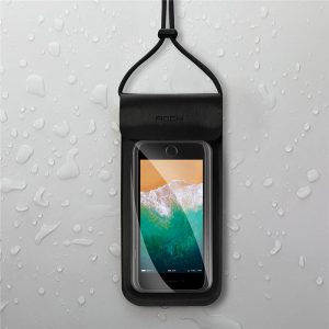 Rock IPX8 Waterproof Screen Touch Transparent Window Phone Bag for iPhone Xiaomi Under 6.0 inches