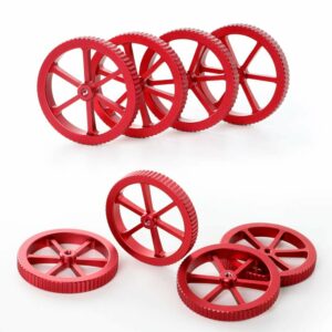 SIMAX3D® 4Pcs Aluminum Red Leveling Nut with Hot Bed Mold Spring Upgrade Accessories Kit for Ender 3/3 Pro/5 3D Printer