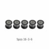 SIMAX3D® 5Pcs GT2 Idler Timing Pulley with/without 16/20 Tooth Wheel Bore 3/4/5mm Aluminium Gear Teeth Width 6/10mm 3D Printers Parts Black/Silver