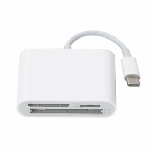 SKYLETTE Multifunctional 3-IN-1 USB-C to SD/ TF/ CF Memory Card Reader for iMac/ for iPad/ Macbook