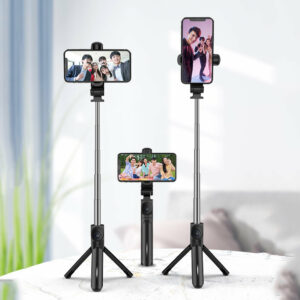 TX15 360° Rotation All-in-one bluetooth Remote Extendable Tripod Selfie Stick for iPhone Xiaomi Smartphone