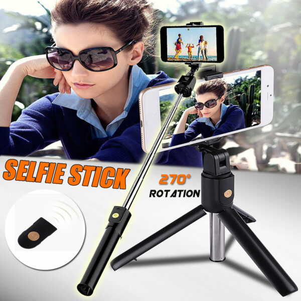 Telescopic Selfie Stick bluetooth Tripod Monopod Phone Holder For iPhone For Samsung