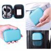 Universal Carrying Portable Zipper Storage Box Cover For Earphone Cable Hard Disk Drive