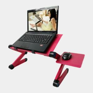 Yili Multifunctional Foldable Telecommuting Wokers Laptop Desk Table TV Bed Computer Mackbook Desktop Holder with a Mouse Pad