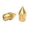 1.75/0.3mm 3D Printer Accessories MK8 Pointed Brass Nozzle with Lettering