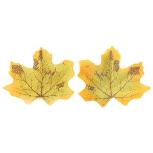100Pcs Artificial Fall Leaves Autumn Maple Leaf Party Wedding Favor Decorations Shooting Prop