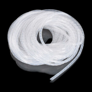 10mm Dia 8.5M Length White PE YL692 Flexible Spiral Wrapping Wire Hiding Cable Sleeves for 3D Printer
