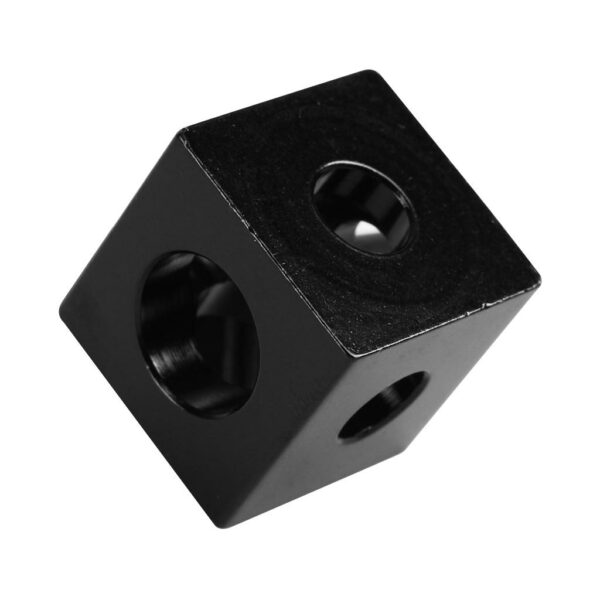 20*20*20mm Aluminum Cube 3-Way Tee Frame Bracket Connector Wheel Regulator Compatible With V-Slot / C-Beam Linear Guides For 3D Printer