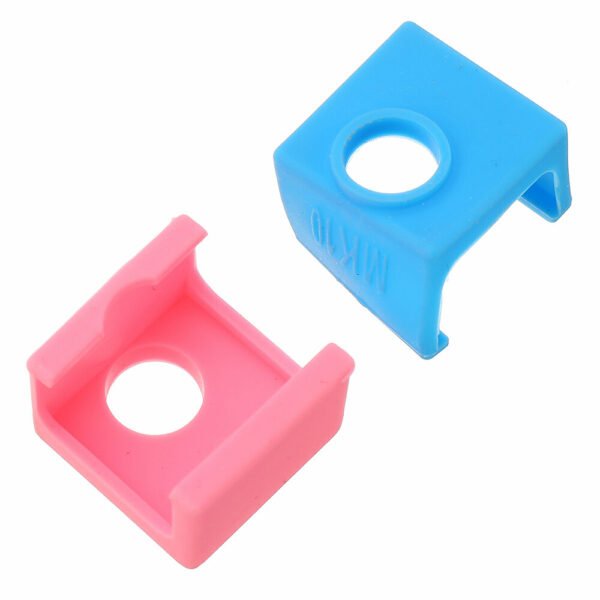Blue/Pink MK10 Silicone Heatsink Protective Case High Temperature Resistance for 3D Printer Part