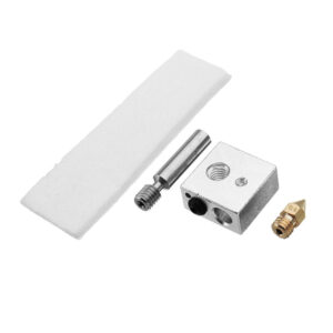 CTC MK8 0.4 mm Extruder Nozzle + PTFE Throat + Heating Block + Insulation Tape Hotend Kit