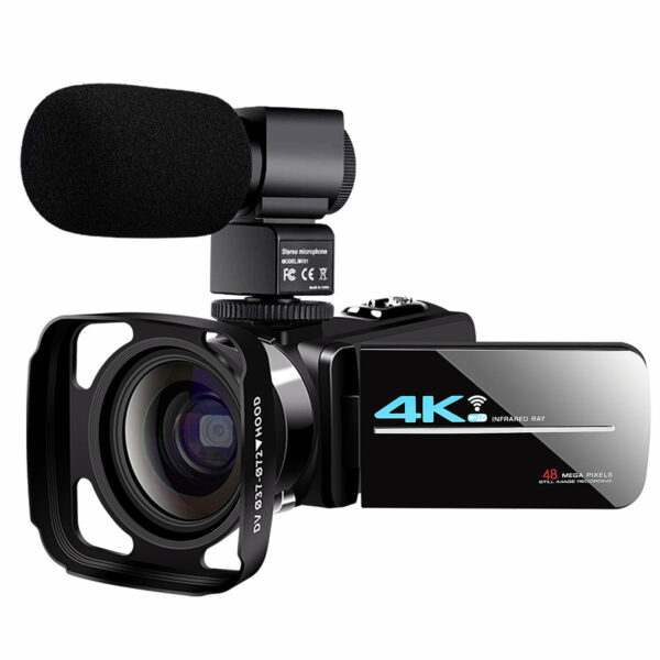 KOMERY AF2 48M 4K Video Camera for Vlogging Live Camcorder NightShot ...