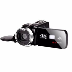 Komery AF2 4K 48MP Digital Camcorder Wifi 3.0 inch Touch Screen for Youbute Vlogging Live Video Camera with Fill Light Lens NightShot