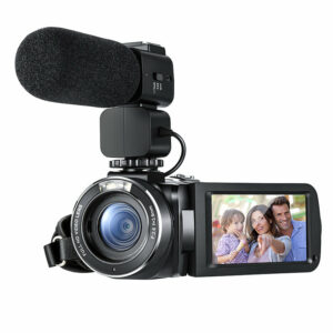 Ordro Z20 Digital Vlog Camcorder HD 1080P 24MP 16X Zoom 3.0 inch IPS Touch Screen Support WIFI SD Card DV with Microphone