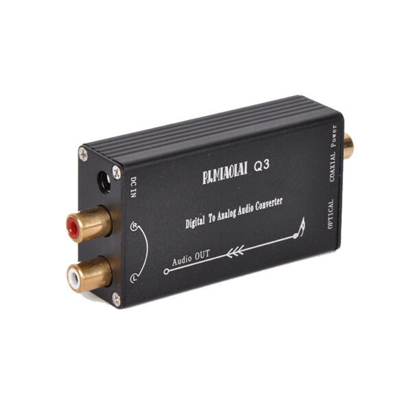 PJ.MIAOLAI Q3 HiFi Mini DAC Digital to Analog Audio Converter DAC Optical Coaxial Input RCA Out