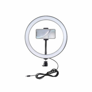 PULUZ PKT3056B 11.8 inch 30cm 3 Modes Dimmable LED Ring Light for Youtube Vlogging Video Broadcast Live with 110cm Tripod Mount
