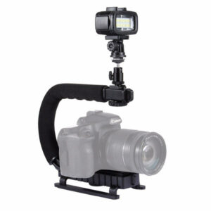 PULUZ PU3006 U-Grip C-shaped Hand Grip Camera Stabilizer Steadycam Holder Phone Clamp for DSLR
