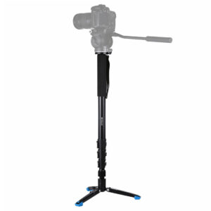 PULUZ PU3015 Four-Section Aluminum-magnesium Alloy Self-Standing Monopod with Support Base Bracket