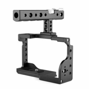 PULUZ PU3053B Video Camera Cage Stabilizer with Handle for Sony A6600/ILCE-6600