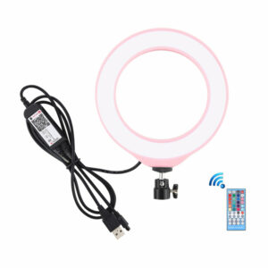 PULUZ PU429F 6.2 inch 16cm USB RGBW Dimmable LED Ring Light for Live Broadcast Video Vlogging Photography with Remote Control