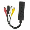 USB 2.0 Video Adapter with Audio Capture 4 Channel Video TV DVD Audio Capture Adaptor Card VHS VCR Tapes to Win PC/DVD